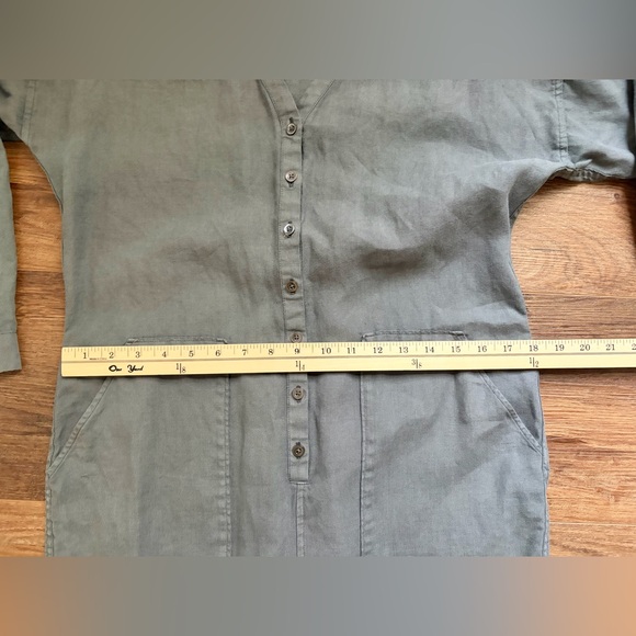 Outerknown Retrograde Linen Jumpsuit, Gray - Picture 12 of 13